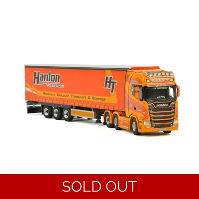 Scania S520 in the livery of Hanlon Transport and Montracon curtainsider DUE 2nd QTR 2018 title=